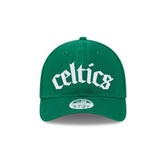 Boston Celtics Gothic Font Women's 9FORTY M-Crown Snapback Hat