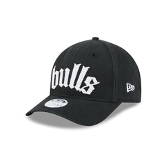 Chicago Bulls Gothic Font Women's 9FORTY M-Crown Snapback Hat