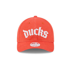 Anaheim Ducks Gothic Font Women's 9FORTY M-Crown Snapback Hat