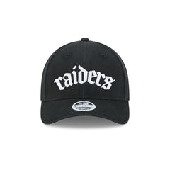 Las Vegas Raiders Gothic Font Women's 9FORTY M-Crown Snapback Hat
