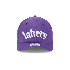 Los Angeles Lakers Gothic Font Women's 9FORTY M-Crown Snapback Hat