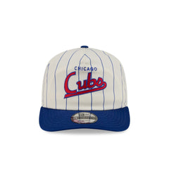 Chicago Cubs Chrome White Pinstripe 19TWENTY Snapback Hat