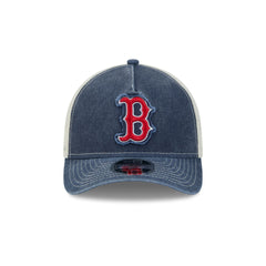 Boston Red Sox Frayed Logo 9FORTY M-Crown A-Frame Trucker Hat