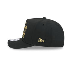 Chicago Bulls Gold Laurel Black 9FIFTY A-Frame Snapback Hat