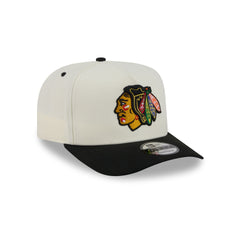 Chicago Blackhawks Statement Back Chrome White 9FIFTY A-Frame Snapback Hat
