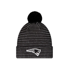 New England Patriots 2026 Sideline Cold Weather Black Pom Knit Hat