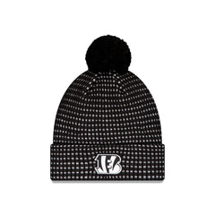 Cincinnati Bengals 2026 Sideline Cold Weather Black Pom Knit Hat