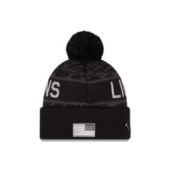 Detroit Lions 2026 Salute to Service Pom Knit Hat