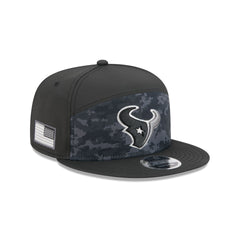 Houston Texans 2026 Salute to Service Split Panel 9FIFTY Snapback Hat