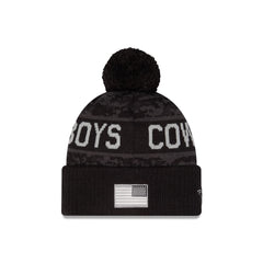 Dallas Cowboys 2026 Salute to Service Kids Pom Knit Hat
