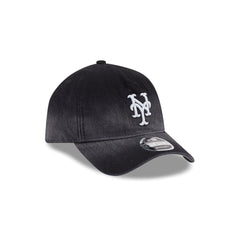 New York Mets Washed Black Denim 9FORTY A-Frame Unstructured Snapback Hat