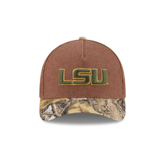 LSU Tigers Camo Twill 9FORTY M-Crown A-Frame Snapback Hat