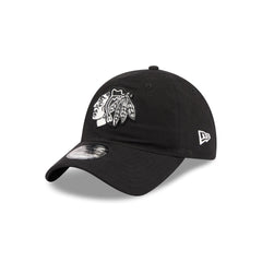 Chicago Blackhawks Nylon Black 9TWENTY Adjustable Hat