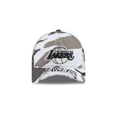 Los Angeles Lakers Washed Camo 9FORTY A-Frame Unstructured Cut-Off Visor Snapback Hat