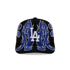 Nice Kicks x Los Angeles Dodgers Y2K Flames 9FIFTY Original Fit Snapback Hat