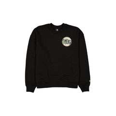New York Knicks Camo Logo Black Crewneck