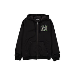 New York Yankees Camo Logo Black Full-Zip Jacket