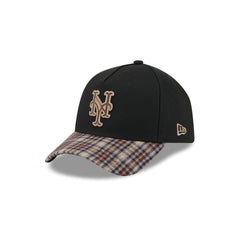 New York Mets Fall Plaid Visor 59FORTY A-Frame Fitted Hat