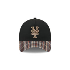 New York Mets Fall Plaid Visor 59FORTY A-Frame Fitted Hat