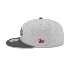 Los Angeles Lakers Gray Herringbone 59FIFTY Fitted Hat