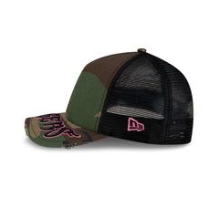 Los Angeles Dodgers Camo Gothic Visor 9FORTY M-Crown A-Frame Trucker Hat