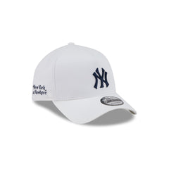 New York or Nowhere x New York Yankees Optic White 9FORTY A-Frame Snapback Hat