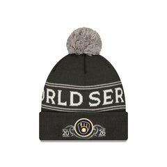 Milwaukee Brewers 2026 League Championship Series Locker Room Pom Knit Hat