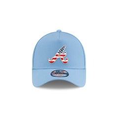 Atlanta Braves Red, White & Blue 9FORTY A-Frame Snapback Hat