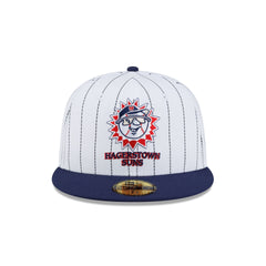 Hagerstown Suns Hometown Navy Pinstripe 59FIFTY Fitted Hat