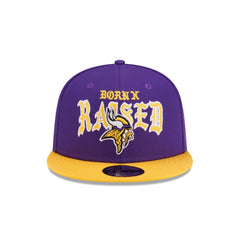 Born x Raised x Minnesota Vikings Two-Tone 9FIFTY Snapback Hat