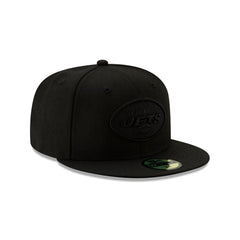 New York Jets Basic Black On Black 59FIFTY Fitted Hat