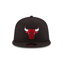 Chicago Bulls Black 9FIFTY Snapback Hat