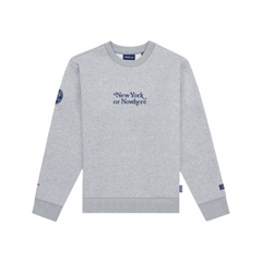 New York or Nowhere x New York Yankees Heather Gray Motto Crewneck