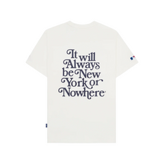 New York or Nowhere x New York Yankees White Motto Short-Sleeve T-Shirt