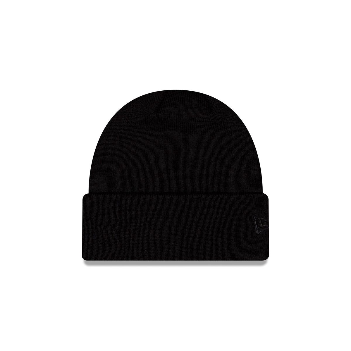 New Era Cap All Black Basic Cuff Knit Beanie Hat