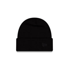 New Era Cap All Black Basic Cuff Knit Beanie Hat