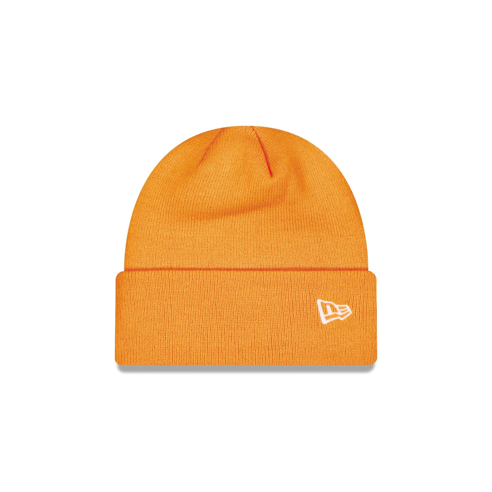 New Era Cap Neon Orange Basic Cuff Knit Beanie Hat