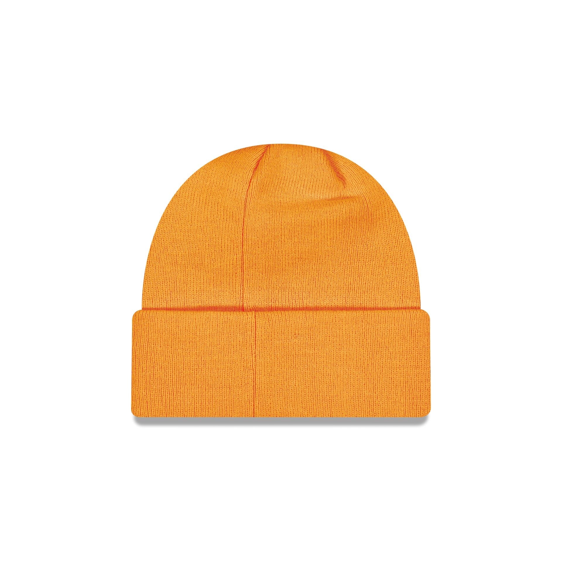 New Era Cap Neon Orange Basic Cuff Knit Beanie Hat
