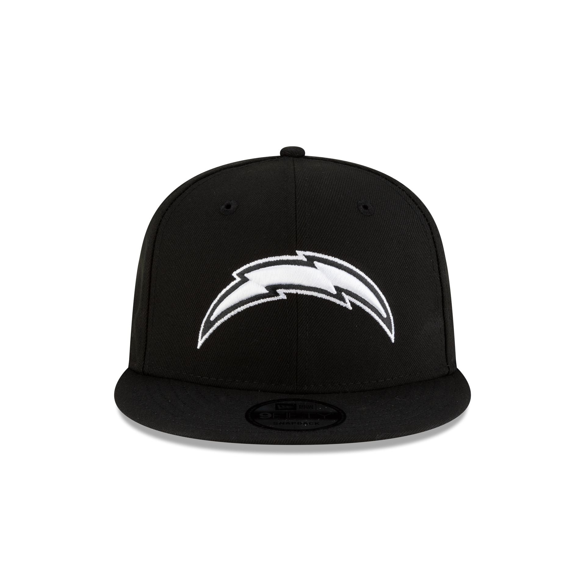 Los Angeles Chargers Black and White 9FIFTY Snapback Hat