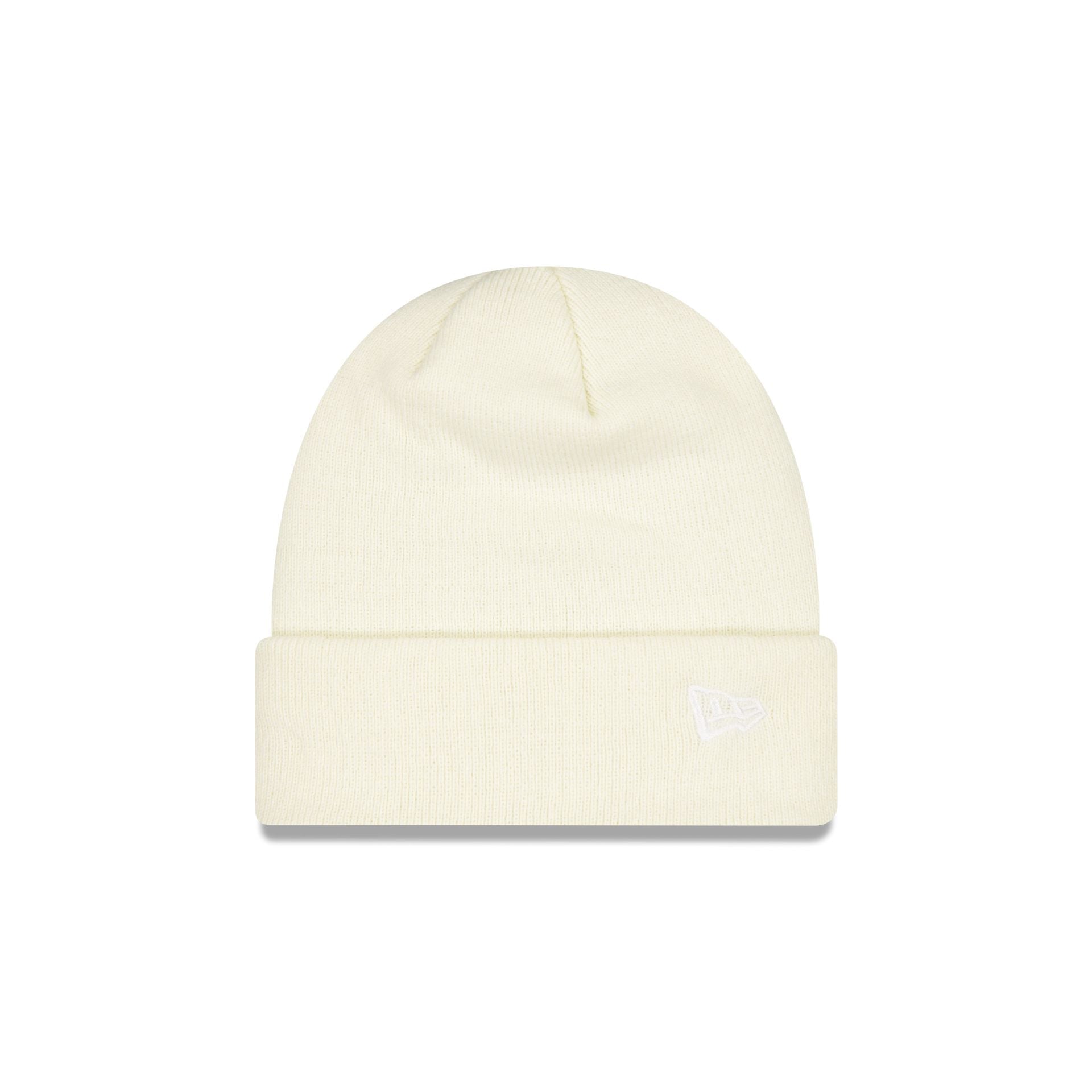 New Era Cap Chrome White Basic Cuff Knit Beanie Hat