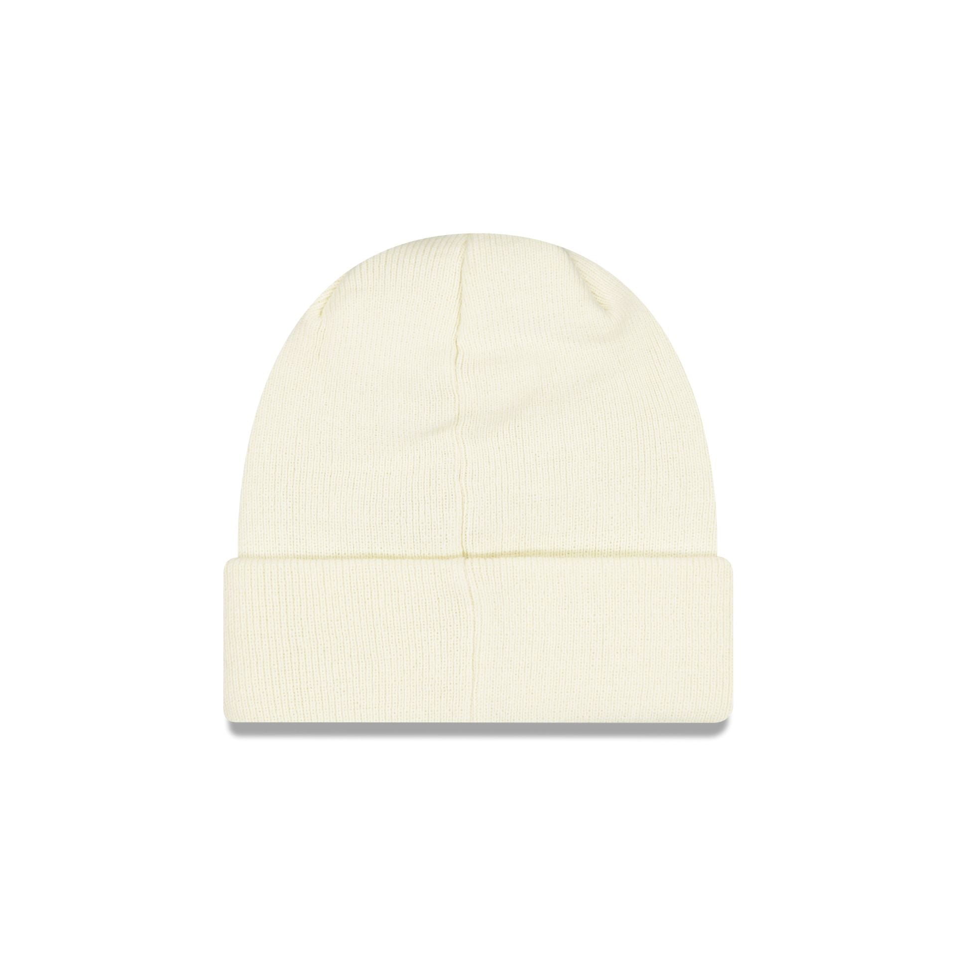 New Era Cap Chrome White Basic Cuff Knit Beanie Hat
