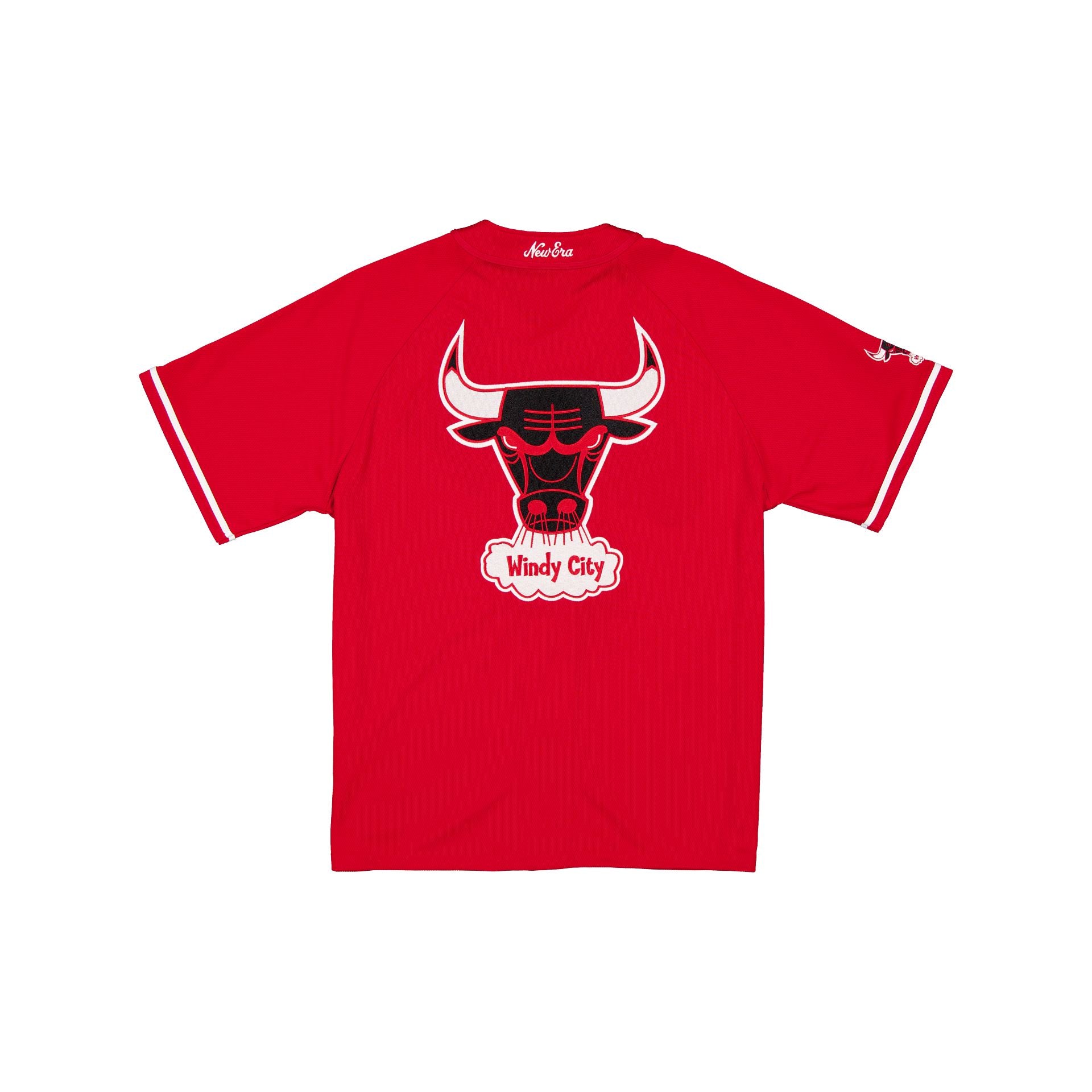 Chicago Bulls Hardwood Classics Scarlet Button-Up T-Shirt