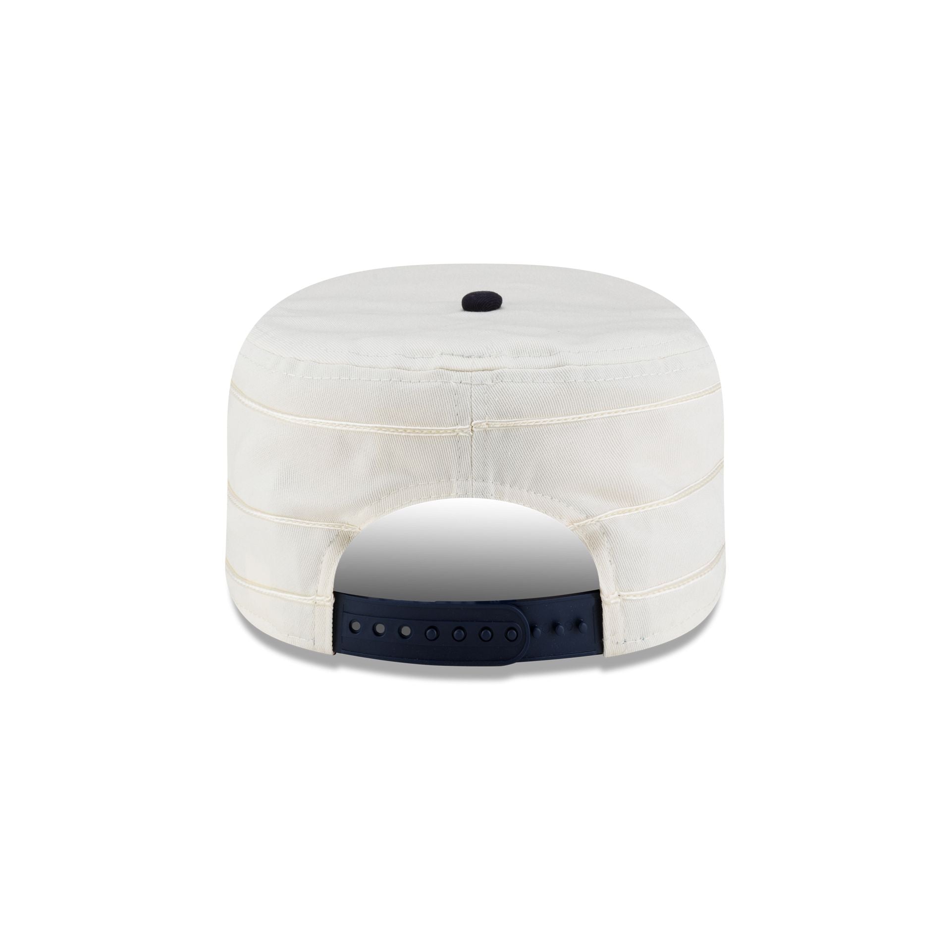 New York Yankees Side Patch Chrome White Pillbox Hat