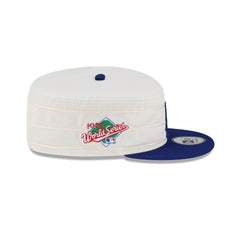 Los Angeles Dodgers Side Patch Chrome White Pillbox Hat