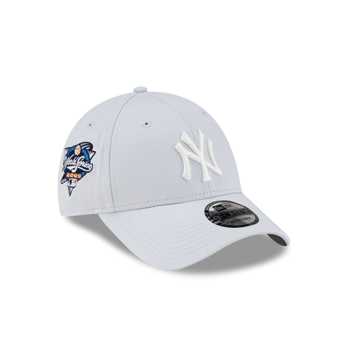 New York Yankees Side Patch Silver 9FORTY Adjustable Hat