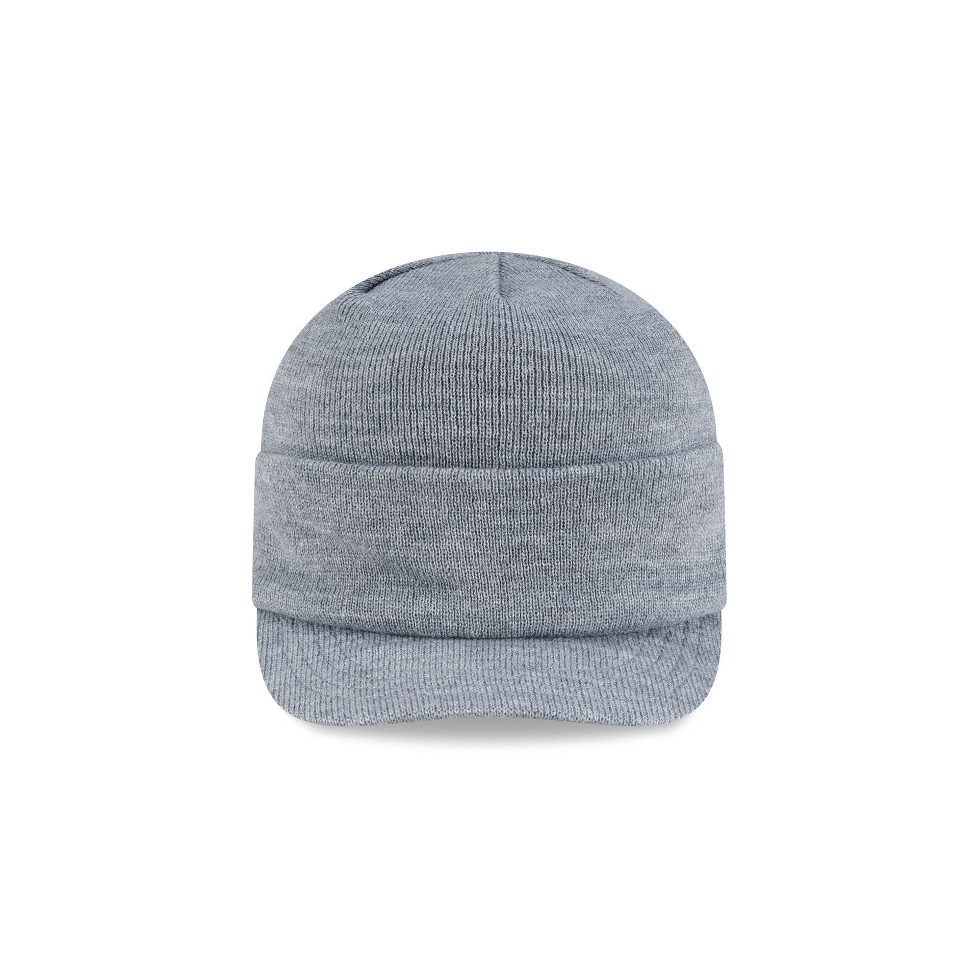 New Era Cap Heather Gray Visor Knit Beanie Hat