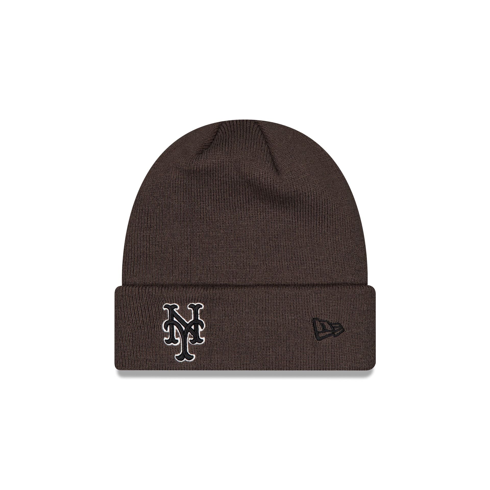 New York Mets Dark Gray Basic Cuff Knit Beanie Hat