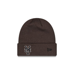 New York Mets Dark Gray Basic Cuff Knit Beanie Hat