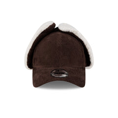New Era Cap Brown Corduroy Dog Ear 9FORTY Adjustable Hat