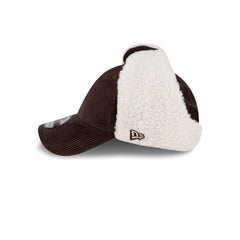 New Era Cap Brown Corduroy Dog Ear 9FORTY Adjustable Hat